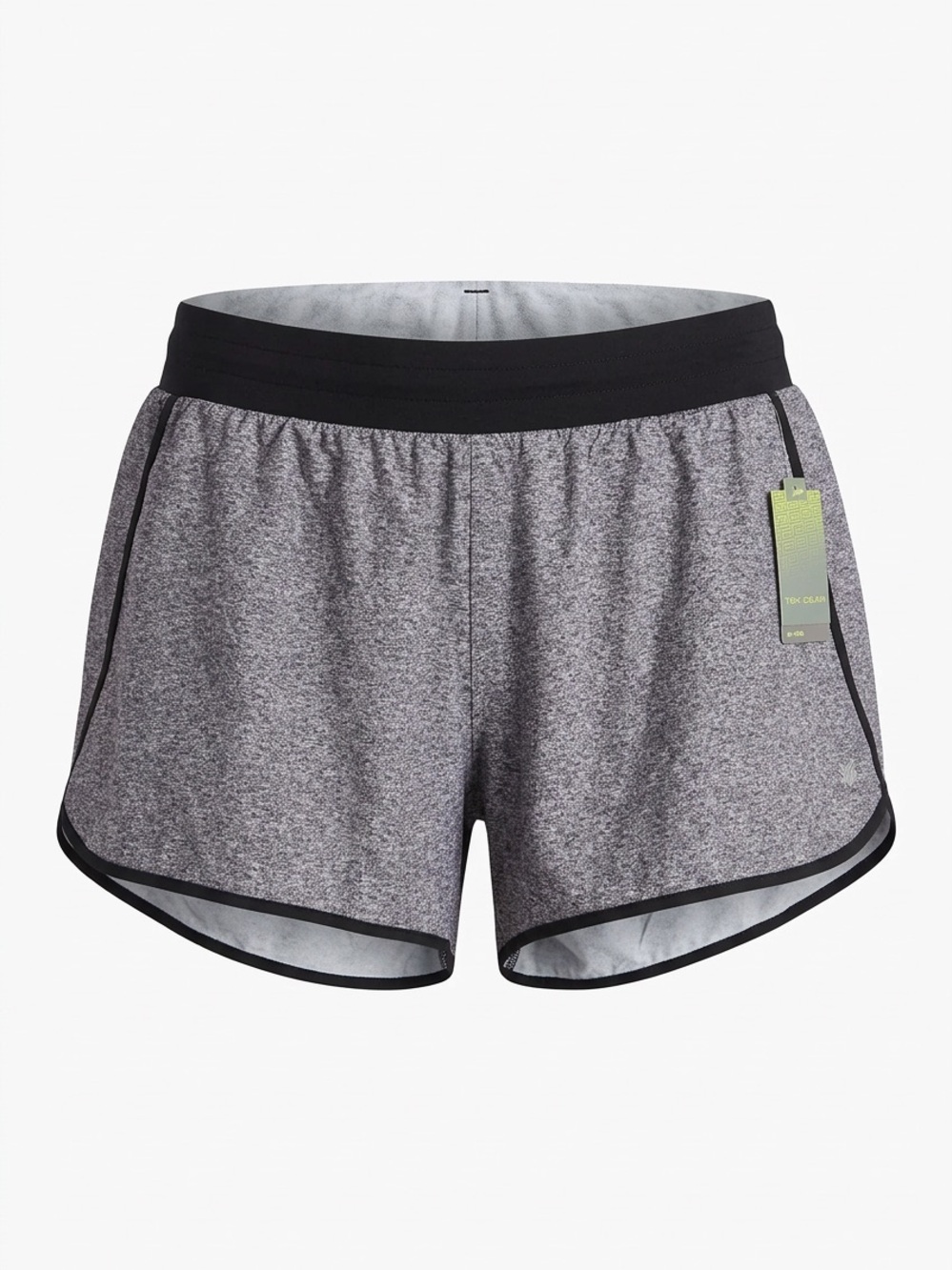 Tek Gear DryTek Gray Running Shorts Black Trim Size 1X NWT